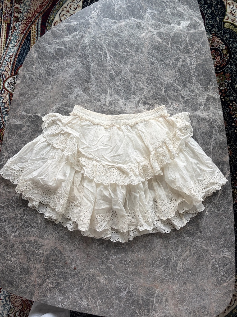 Sunday Best Ruffle Cotton Skirt | Aritzia